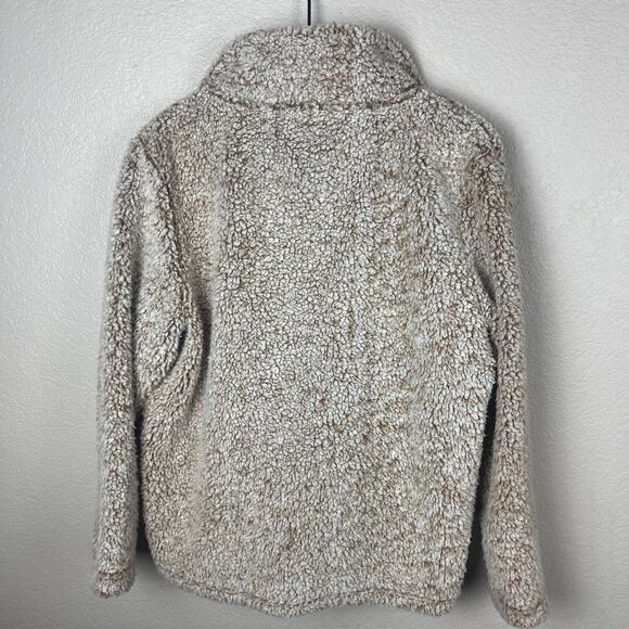 Marc New York Performance Tan Sherpa Pull Over Jacket Size Medium - Picture 6 of 8